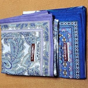 Lancel Paris 2pcs Handkerchief Cotton